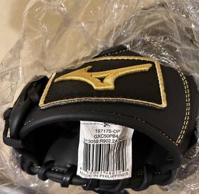 197175-op Mizuno Black Leather Baseball Softball Mitt Gxc50pb4
