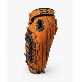 Mizuno 312341 Finch 12 Inch Brown/black Leather Softball Glove Left Hand Adjustable Strap