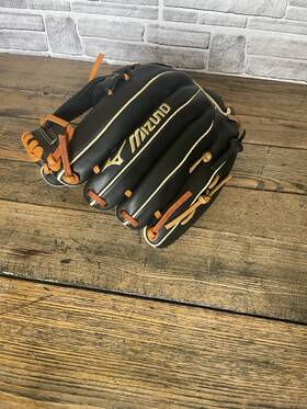 312909.r980.11.1150 Mizuno Prospect Select 11.5 Inch Black Brown Leather Baseball Glove Youth