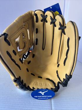 313127 Mizuno Prospect Parashock Series 115 Inch Tan Slide Web Youth Baseball Glove