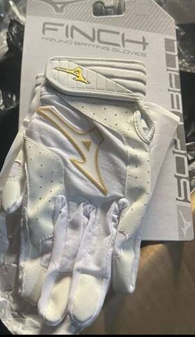 330425.0051.10.l Mizuno Finch Mvp Youth Softball Batting Gloves. Size Large. Brand New