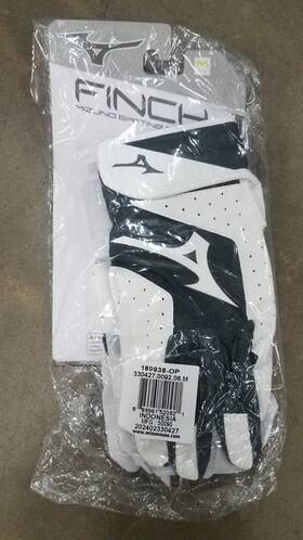 Mizuno 889961496653 Finch Youth Girls Softball Padded Batting Glove - White/black Medium Mizuno 889961496653 Finch Youth Girls Softball Padded Batting Glove - White/black Medium