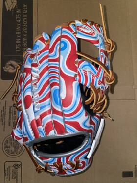 Gps-40rmp Mizuno 889961727887 Pro Select 11.5 Inch Baseball Glove M Print Red Drip Rht Brand New Gps-40rmp Mizuno 889961727887 Pro Select 11.5 Inch Baseball Glove M Print Red Drip Rht Brand New