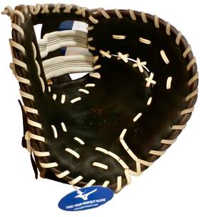 90b3 Mizuno 12.5 Inch Gxf Dark Brown Leather Left Handed Baseball 1st Base Mitt
