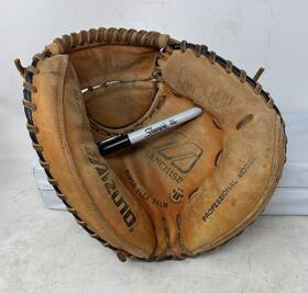 C028 Mizuno Franchise Pro-scoop Catcher S Mitt Glove Mfr Pro Model Rht Nice C028 Mizuno Franchise Pro-scoop Catcher S Mitt Glove Mfr Pro Model Rht Nice
