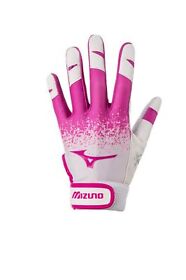 330413.1313.03.s Mizuno Finch Youth Softball Batting Glove White Pink Small 330413.1313.03.s Mizuno Finch Youth Softball Batting Glove White Pink Small