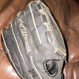 Mizuno Gcp13bk 13 Inch Black Leather Baseball/softball Glove Left Hand Varta Shock