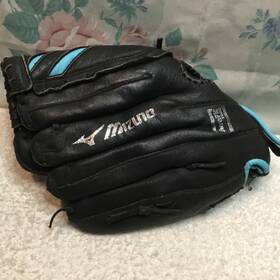 Mizuno Gpl1250f10 Finch Glove Gpl1205f10 Rht Softball Power Close 12.5 Inch Black Blue