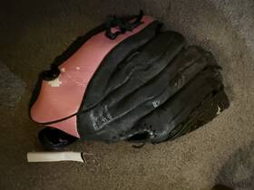 Gpp105rg Mizuno Prospect Series 11 In Black Pink Leather Baseball Softball Glove