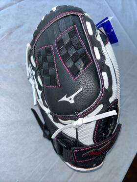 Gpp1155f3 Mizuno Prospect Finch Youth Softball Glove 11.5 Inch Black White&pink Nwt