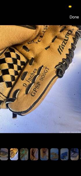 Gpsp-900gt Mizuno 9 Inch Gpsp 900gt Leather Baseball Softball Glove Tan/black