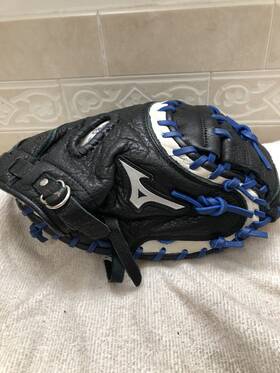 Gxc-90b5 Mizuno Gxc-90f5 33.5 Inch Boys Gorgeous Blue Laced Baseball Catchers Mitt Right Thro