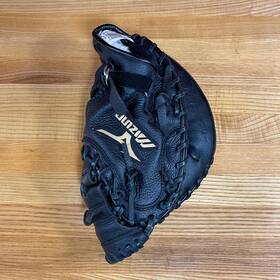 Gxc-94 Mizuno Supreme Gxc 94 Leather Baseball Catchers Mitt 33.5 Inch Left Black