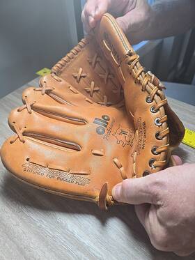 Mt2012 Mizuno Vtg 80s Inch Ollo Professional 12 Leather Baseball Glove Rht