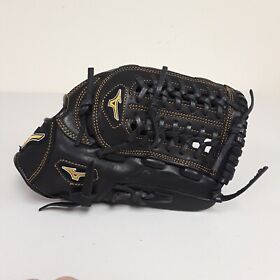1150py1 Mizuno Mvp Youth Baseball Glove Black Leather Future Pro Model Gmvp New
