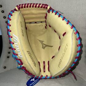 Gps-20pb Mizuno Proselect Pgs-20pb Pro Select 33.5 Inch Multi Colors Leather Baseball Catchers Mitt
