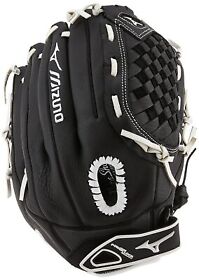 Gsh1253rg Mizuno Prospect Select Fastpitch Softball Glove Rht 12.5inch Black Right