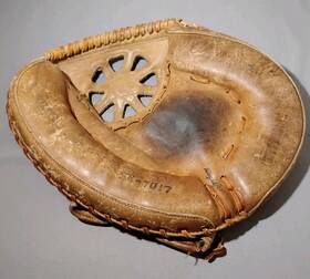 Sk-7017 National King Sports Pro Model Vtg Baseball Professional Catchers Mitt Pre-owned High Quality