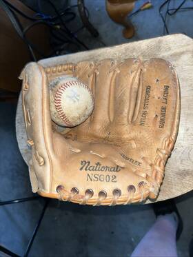 Nsg02 National Ngs02 Vintage Sporting Goods Childs Baseball Glove Nsg02 National Ngs02 Vintage Sporting Goods Childs Baseball Glove