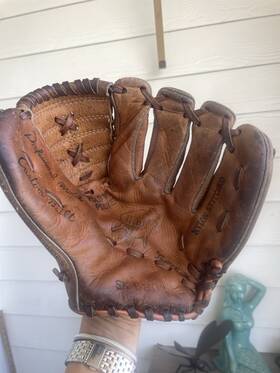 National Sporting Goods 6302 Vintage Nsg Baseball Glove Sk Professional Model Nylon Stitched Japan Lht
