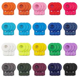 Neetue 635405212316 60 Pcs Glove Locks Baseball Needle Stoppers Multicolor