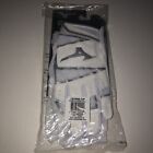 B-303 New Mizuno Adult Baseball Batting Glove White-silver Grey Large Pair