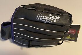 New Rawlings Youth Storm 12inch Black Softball Glove Left Hand Thrower