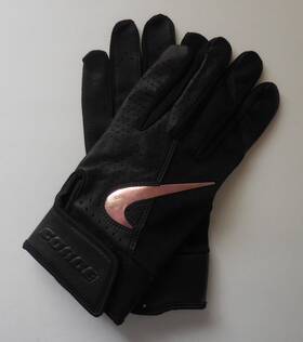 Nike 887791109422 Force Elite Batting Gloves Adult Unisex Black/black/iridescent Large