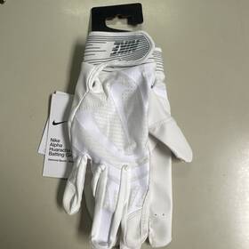 Nike 887791115904 Alpha Huarache Elite Batting Glove Unisex Men S White X-large