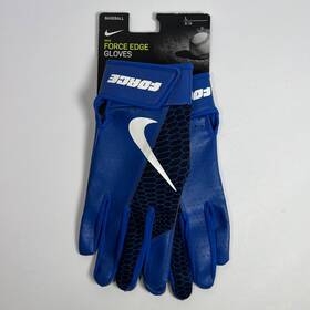 Nike 887791172709 Force Edge Baseball Batting Gloves Graphic Adult Unisex Royal Blue/white L Nike 887791172709 Force Edge Baseball Batting Gloves Graphic Adult Unisex Royal Blue/white L