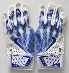 Nike 887791734747 Alpha Select Batting Gloves Mens Large White/game Royal