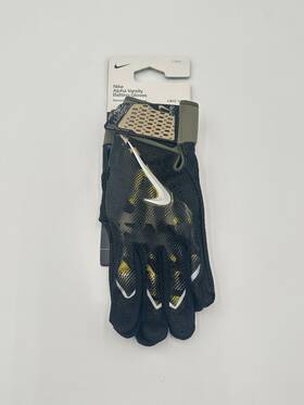 Nike 887791750860 Alpha Varsity Batting Gloves Mens Size Large Black Camo Baseball Dri-fit