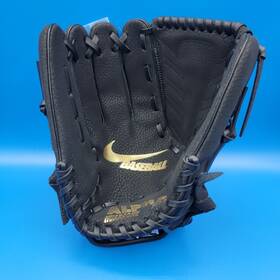 Dm7520 Nike Alpha Huarache Edge Youth Lht Baseball Glove 11.5 Inch Basket Web Black Gold