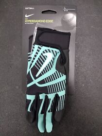 Nike Hyper Diamond Edge Athletic Gloves Large Teal Womens Size L New With Tags Nike Hyper Diamond Edge Athletic Gloves Large Teal Womens Size L New With Tags