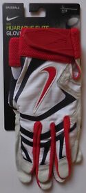 Nike Unisex Alpha Huarache Elite Batting Gloves White M Navy University Red L Nike Unisex Alpha Huarache Elite Batting Gloves White M Navy University Red L