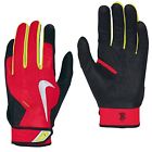 Nike Vapor Elite Pro Batting Glove Second Skin Fit Adult Medium Black Red Neon 885176111954