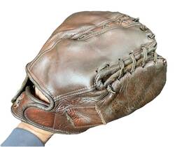 J318 Nokona Rare Premium Leather 1st Base/hybrid Glove 1940s Rht Mint Texas/usa