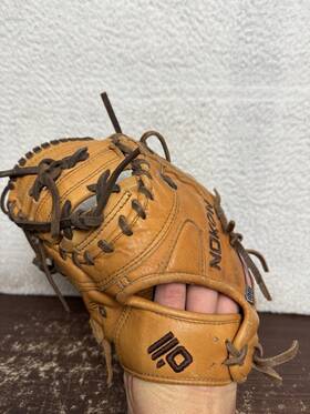 S-130 Nokona Alpha Select 1st Base Left Hand Throw 14u Glove 10.5 Tan Usa. Vg