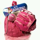 X0777 Pink Ball Wilson Mini Glove Backpack T-ball Tee Set Softball Girls