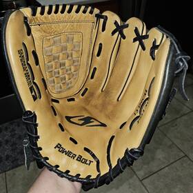 Pb1300 Power Bolt 13 Inch Baseball Glove - Rht Leather Steer Hide Softball Fielders