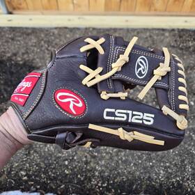 Cs112m Rawlings 083321270314 Cs125 Custom Select 11 1/4 Inch Leather Infield Baseball Glove Rht