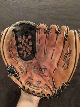 Rpt8 Rawlings 083321328671 12.5 Inch Rht Baseball Glove Deep Well Hinged Pad Basket Web Leather