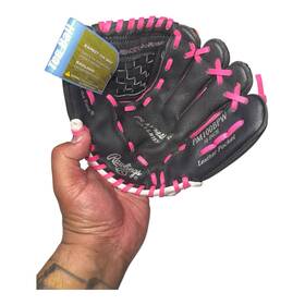 Pm100bpw Rawlings 083321339776 10 Inch Leather Pocket Baseball Tee Ball Glove Girls Ages 5-7 Pm100bpw Rawlings 083321339776 10 Inch Leather Pocket Baseball Tee Ball Glove Girls Ages 5-7