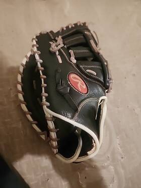 Rawlings 083321599286 Shut Out 13 Inch Fastpitch Softball Rsofbmbw Lht First Base Mitt Used
