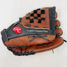 Rawlings 083321621178 Red-brown And Black 12 Inch Fastpitch Softball Glove Mitt Rht Leather