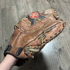 Rawlings 083321664366 First Base Mitt Rpt Series Fastback Pad Lock. Rpt-fb Leather Rht Glove