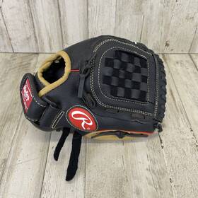 Pm105bccs Rawlings 083321673207 Baseball Glove Playmaker Rht Youth 10.5 Inch Red Black Tan