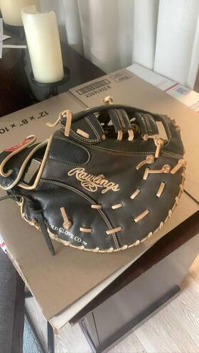 Rawlings 083321782255 Heart Of The Hide 11.5 First Base Mitt Rht Black/tan Baseball Glove Rawlings 083321782255 Heart Of The Hide 11.5 First Base Mitt Rht Black/tan Baseball Glove