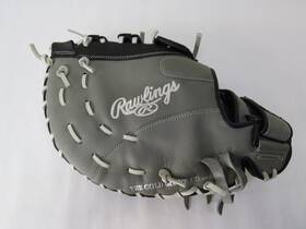 Rawlings 083321786310 13ftft Girlsft Highlight Series Softball First Base Mitt Left Hand Grey