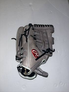 Rawlings 083321824531 R9 Fastpitch Softball Glove Pro H-web Grey 12 Inch Left Hand Throw